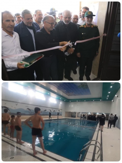 استخر دانشآموزی شهید رئیسی در مهران افتتاح شد