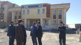 بازدید مسئولین بانک ملی ایران از پروژه های شهدای بانک ملی در استان ایلام