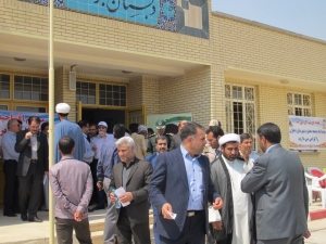 افتتاح مدرسه 3کلاسه روستای استقلال با حضور استاندار ونماینده مردم در مجلس شورای اسلامی در شهرستان دهلران