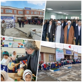 با حضور معاون سیاسی امنیتی استاندار و دکتر قلمچی 2مدرسه بنیاد قلمچی در چرداول و مهران استان ایلام افتتاح شد