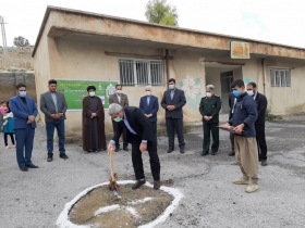 آئین کلنگزنی 2 فضای آموزشی با مشارکت 24 میلیارد ریالی بنیاد علوی در شهرستان ملکشاهی برگزار شد